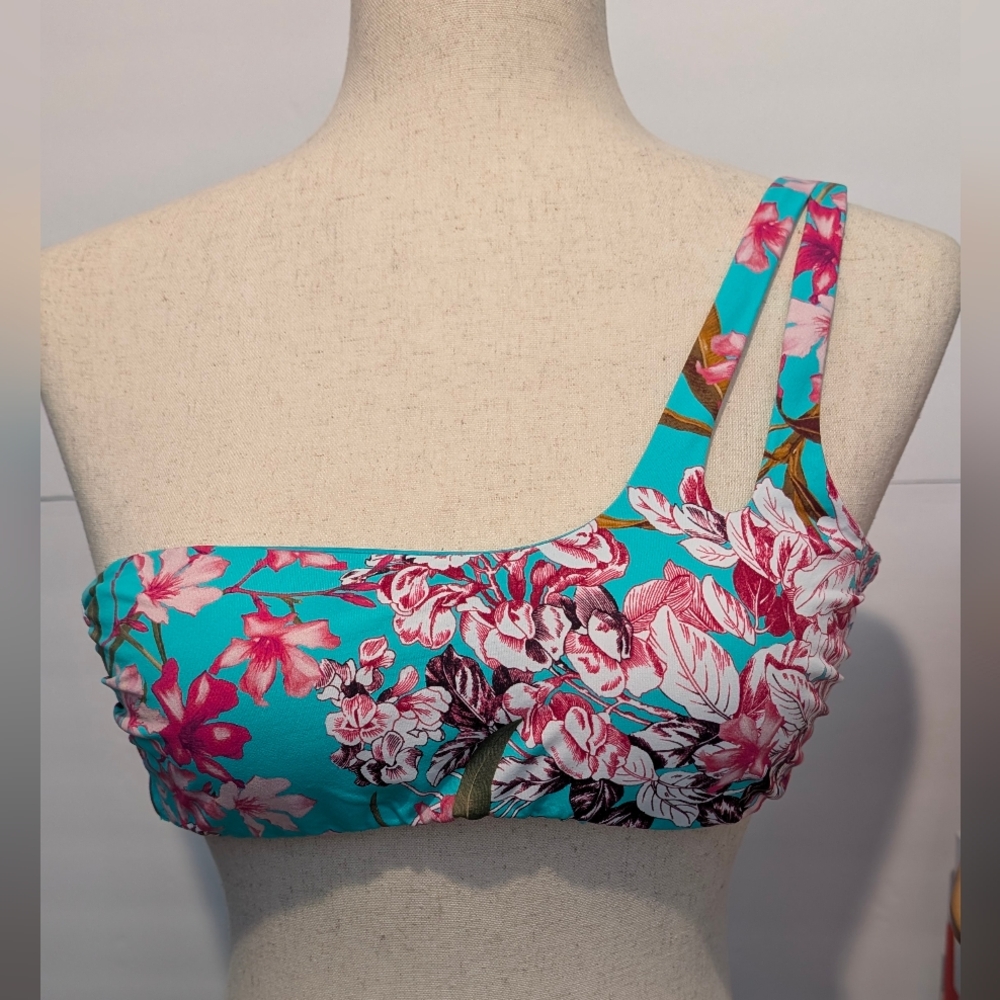Miss Bikini New Floral One-Shoulder Bikini Top